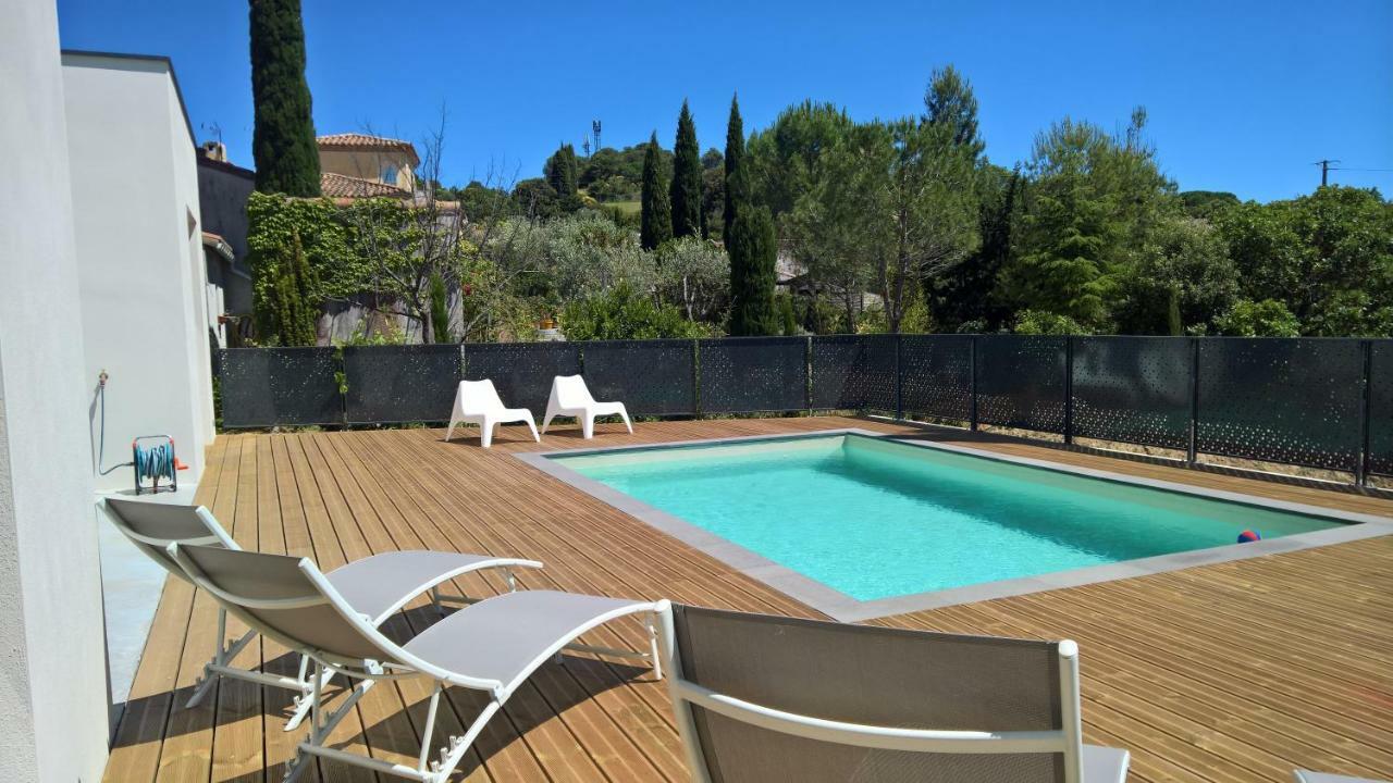 Villa Piscine Sud France Verzeille Bagian luar foto