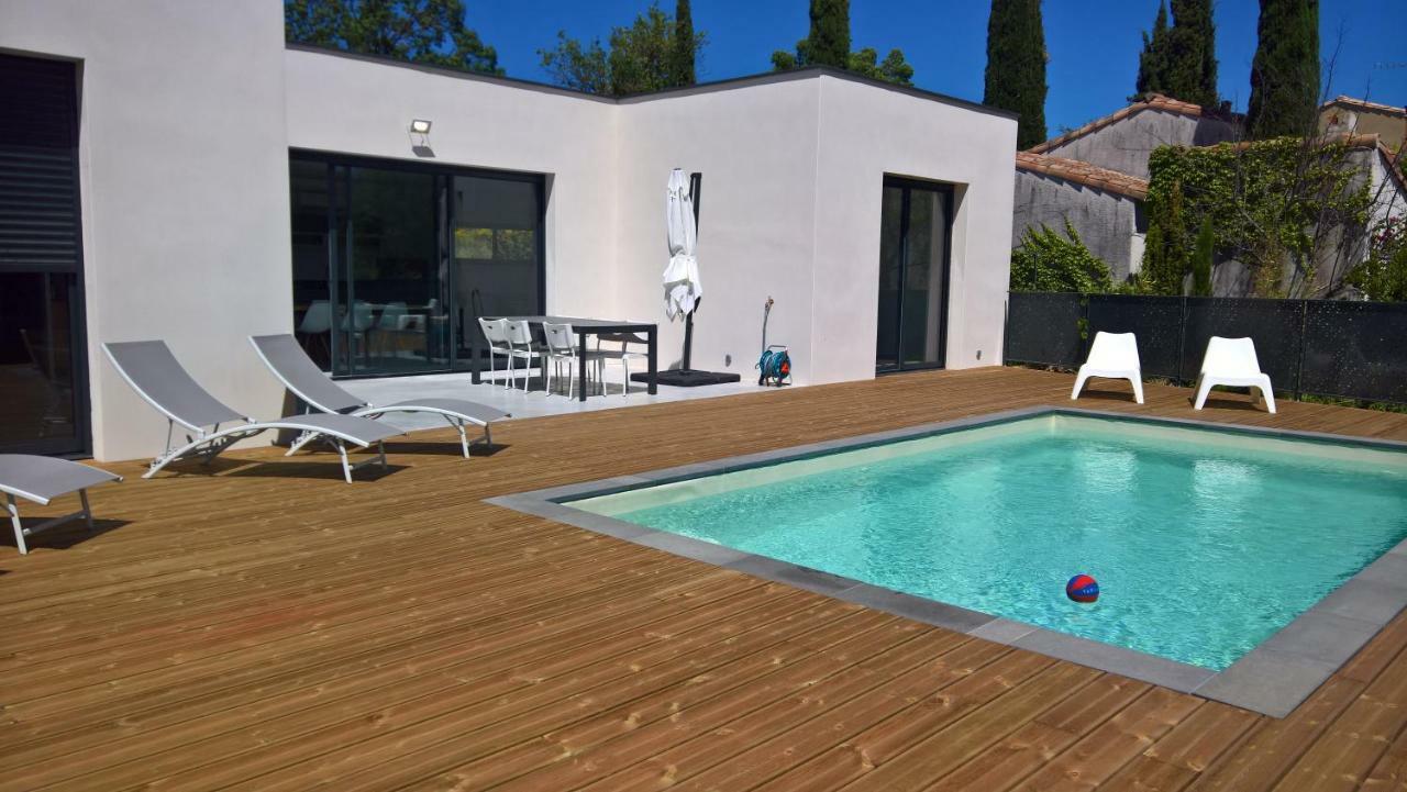 Villa Piscine Sud France Verzeille Bagian luar foto